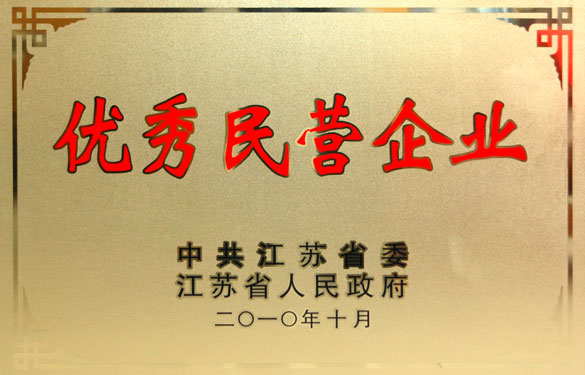 凯发k8国际被评为“江苏省优异民营企业”